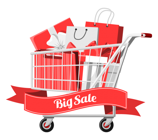 Red Shopping Cart PNG Photo - صفحه اصلی